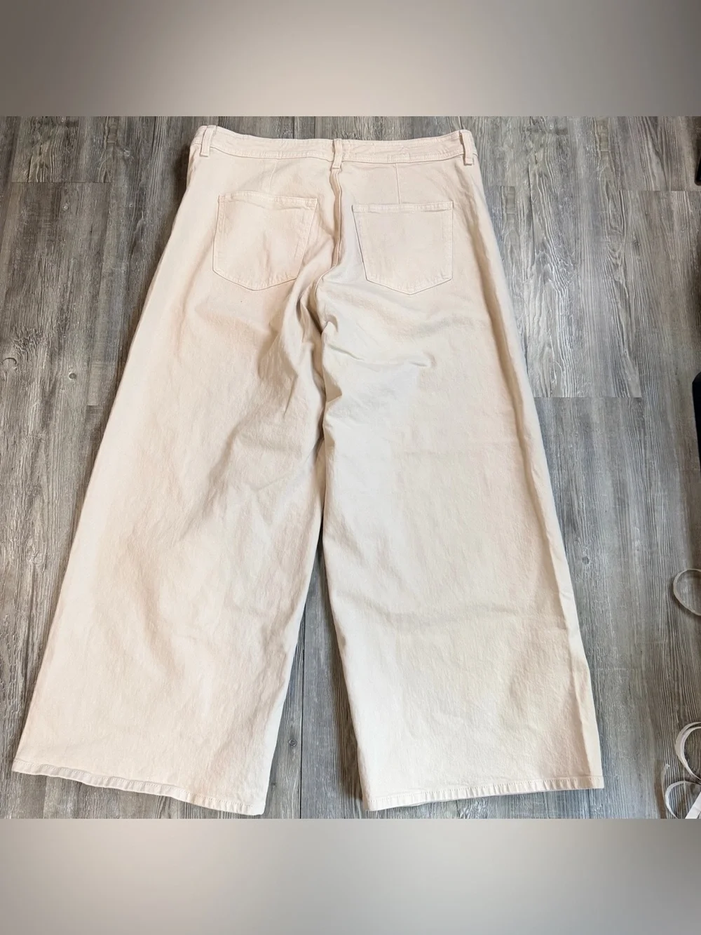 Universal Thread Men's Wide-Leg Chinos in Light Cream